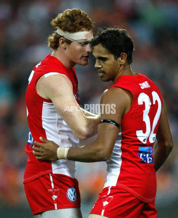 AFL 2012 Rd 01 - GWS Giants v Sydney - 250900