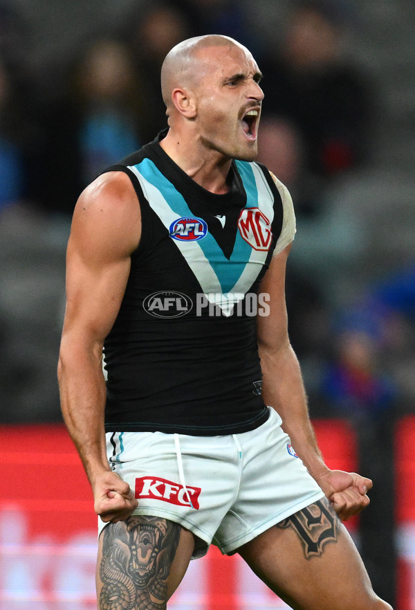 AFL 2023 Round 13 - Western Bulldogs v Port Adelaide - A-1786659
