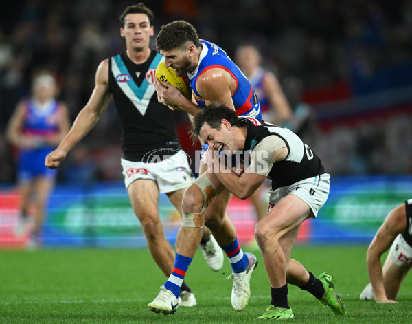 AFL 2023 Round 13 - Western Bulldogs v Port Adelaide - A-1787849