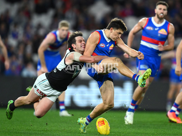 AFL 2023 Round 13 - Western Bulldogs v Port Adelaide - A-1787871