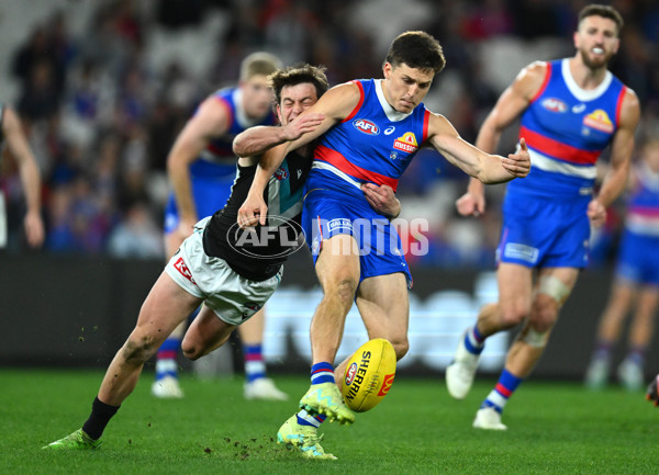 AFL 2023 Round 13 - Western Bulldogs v Port Adelaide - A-1787874