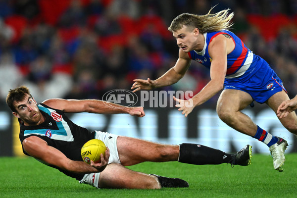 AFL 2023 Round 13 - Western Bulldogs v Port Adelaide - A-1787894