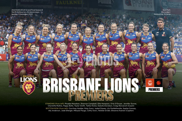 AFLW 2023 Media - Brisbane Premiership Prints - A-2128827