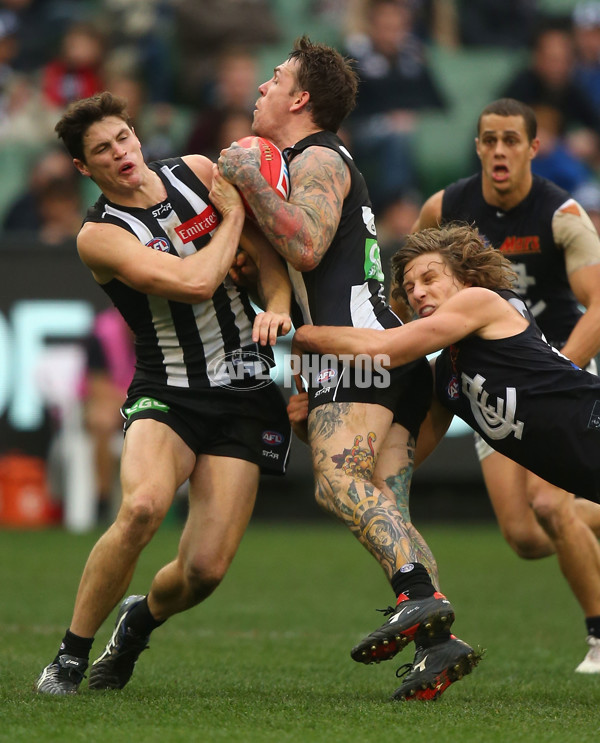 AFL 2015 Rd 19 - Collingwood v Carlton - 394349