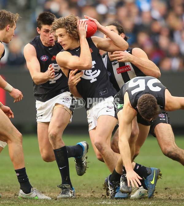AFL 2015 Rd 19 - Collingwood v Carlton - 394306