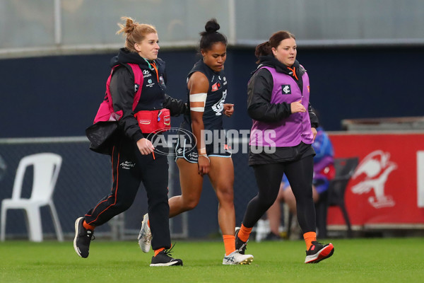 AFLW 2022 S7 Round 10 - Carlton v Western Bulldogs - A-473455