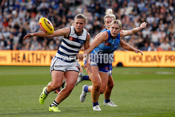 AFLW 2022 S7 First Elimination Final - Geelong v North Melbourne - A-523850
