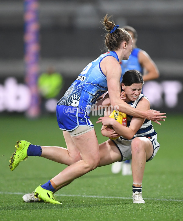 AFLW 2022 S7 First Elimination Final - Geelong v North Melbourne - A-523852