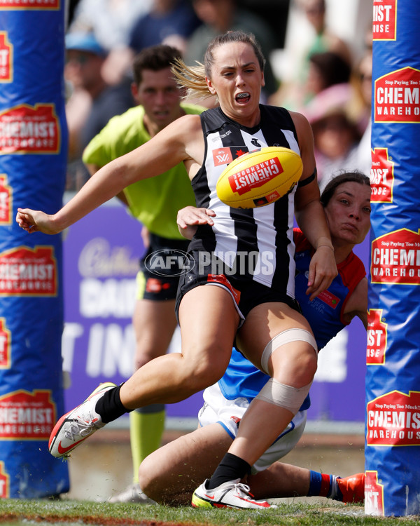 AFLW 2022 S7 Second Elimination Final - Collingwood v Western Bulldogs - A-526455