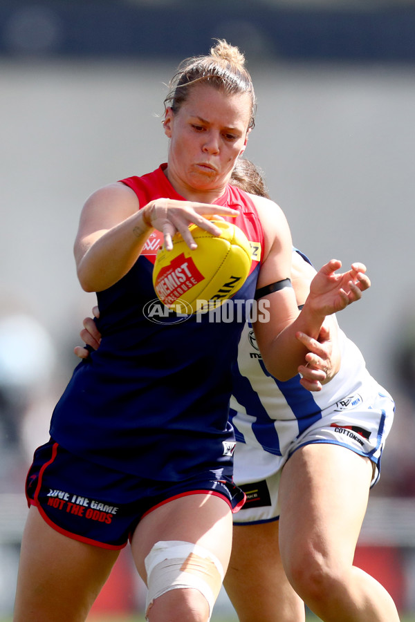 AFLW 2022 S7 Second Preliminary Final - Melbourne v North Melbourne - A-600127