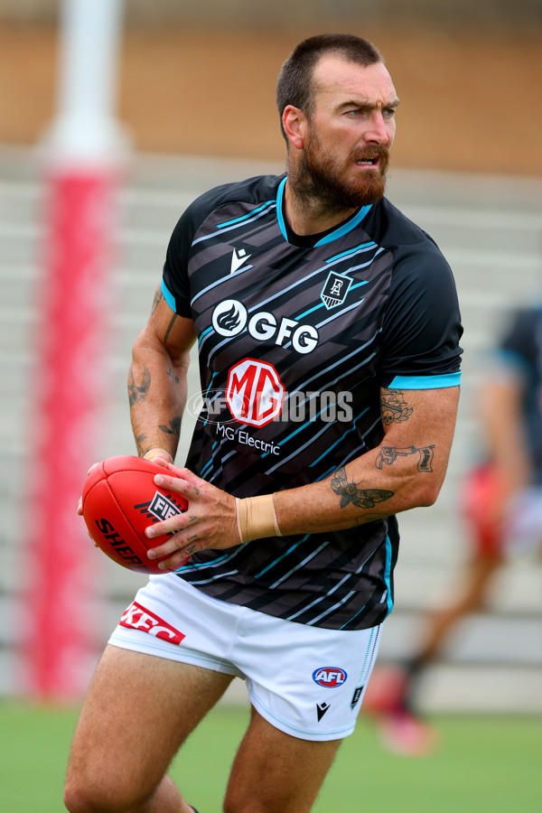 3 AFL Practice Match - Fremantle v Port Adelaide - A-870212