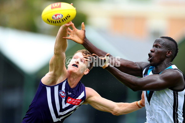 3 AFL Practice Match - Fremantle v Port Adelaide - A-872887