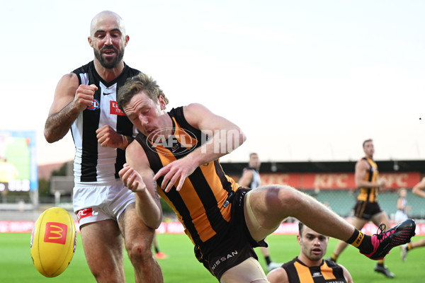 3 AFL Practice Match - Hawthorn v Collingwood - A-879135