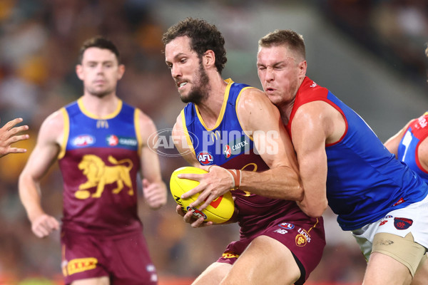 AFL Rd 2  - Brisbane v Melbourne - A-956812