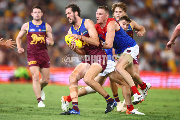 AFL Rd 2  - Brisbane v Melbourne - A-957309